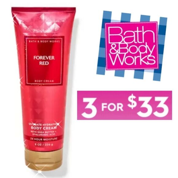 Forever Red Body Cream by Bath and Body Works - Picture 1 of 6